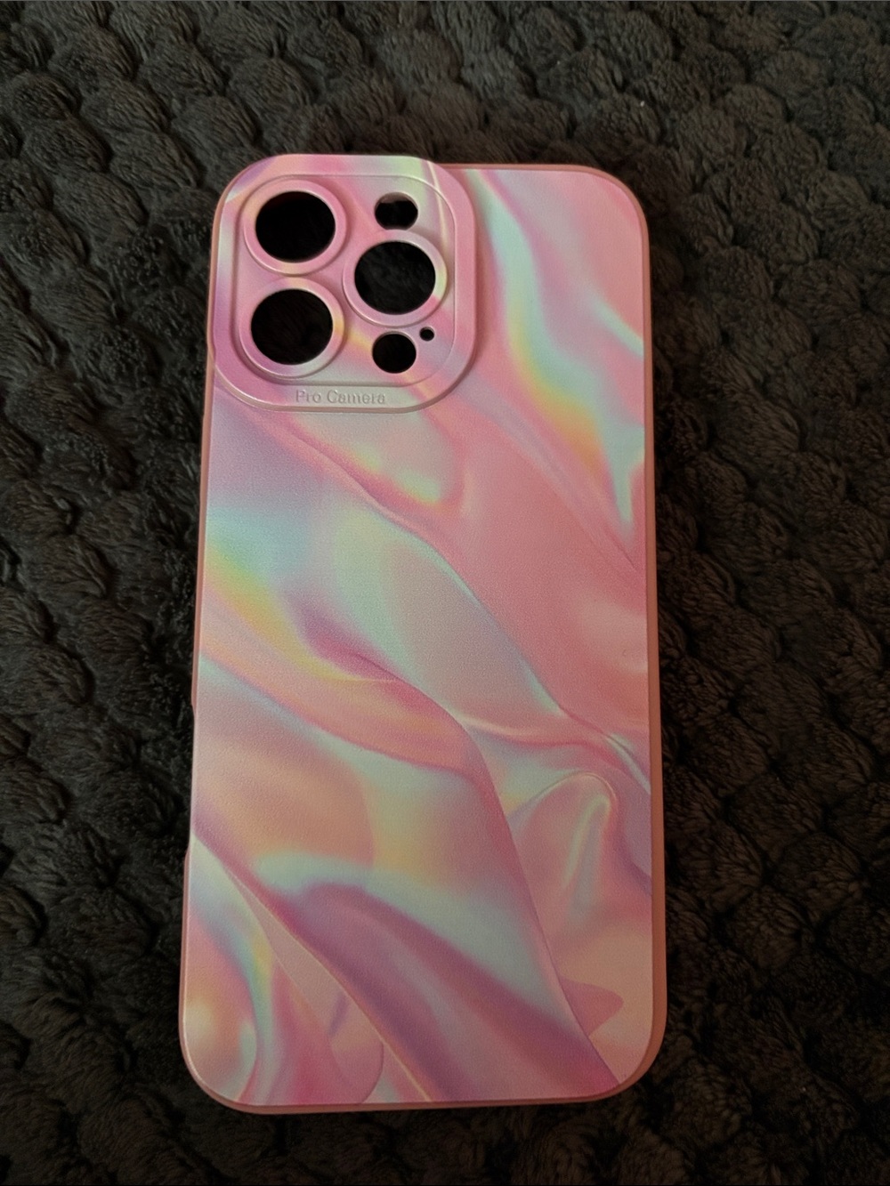 Pink Iridescent Marble Phone Case - iphone 16 pro max